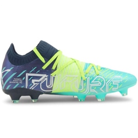 Scarpe da calcio Puma Futura Z 1.2 Fg Ag M 106476 03 blu navy, multicolore verde