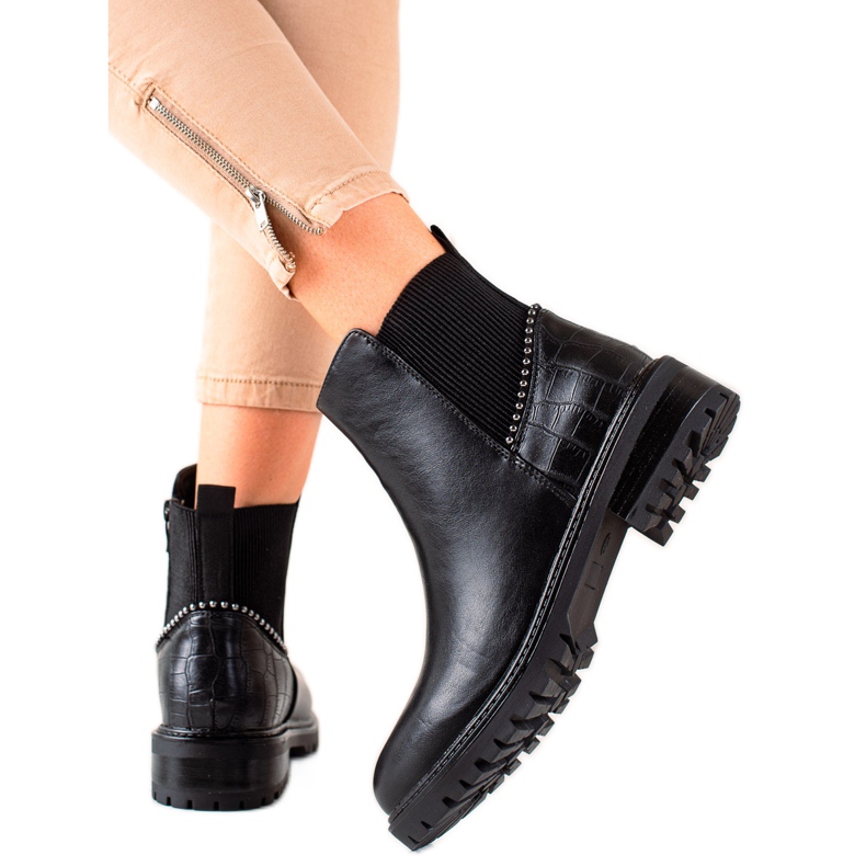 Kayla Stivali casual caldi nero