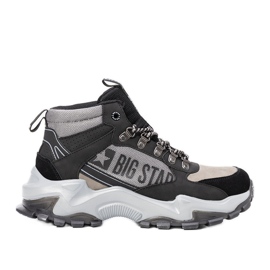 Sneakers Big Star uomo nere e grigie Maclovio nero grigio