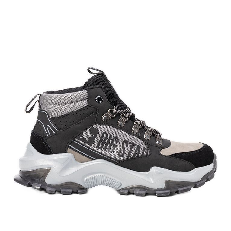Sneakers Big Star uomo nere e grigie Maclovio nero grigio