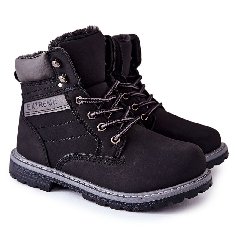 PA1 Tombe Trappers riscaldate nere per bambini nero