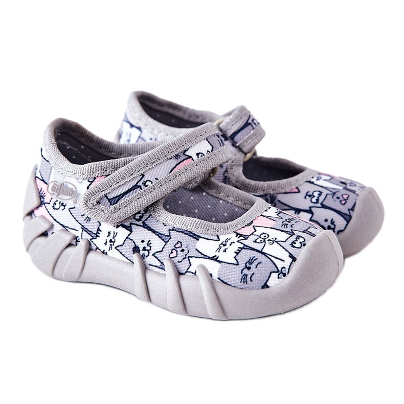 BEFADO S.A. Ciabatte di Inblu Ballerina Cats 109P241 Grigio
