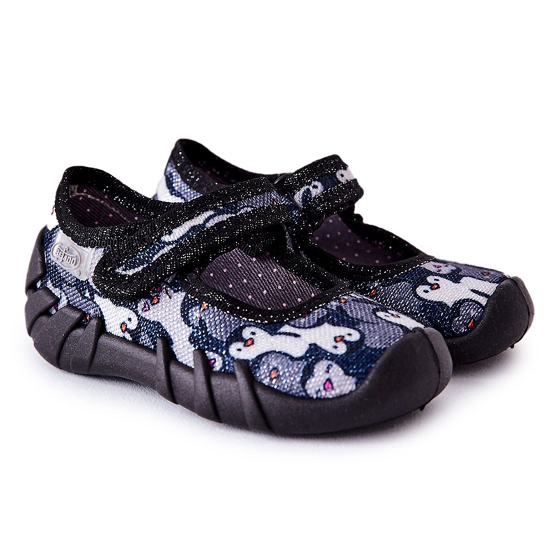 BEFADO S.A. Pantofole Inblu Pinguini 109P239 Nero