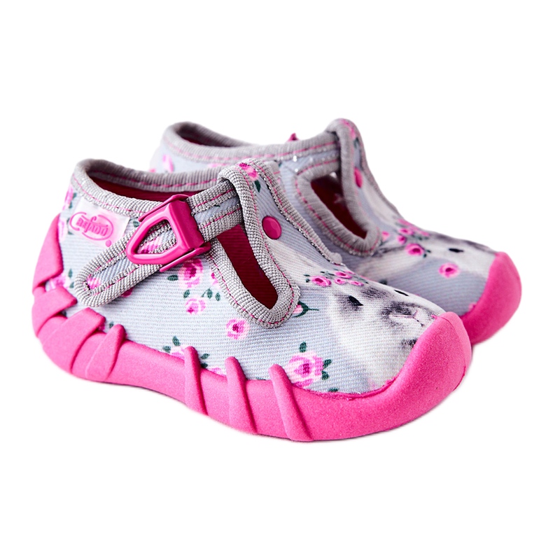 BEFADO S.A. Ciabatte Inblu Bunny 110P425 Grigio-Rosa