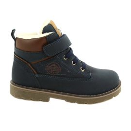 Operai coibentati con pelliccia American Club GC29/21 Navy marrone blu navy