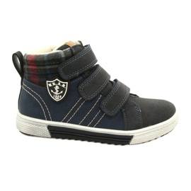 Scarpe sportive isolate con pelliccia American Club GC24/21 Navy Blue
