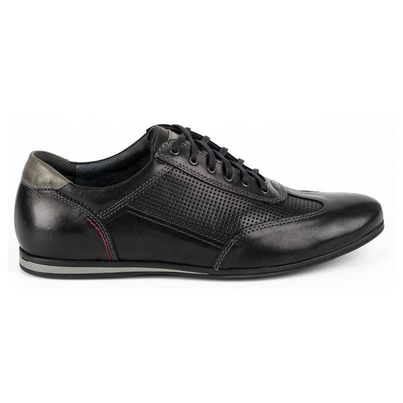 Kampol Scarpe casual uomo in pelle 64/15 nere nero