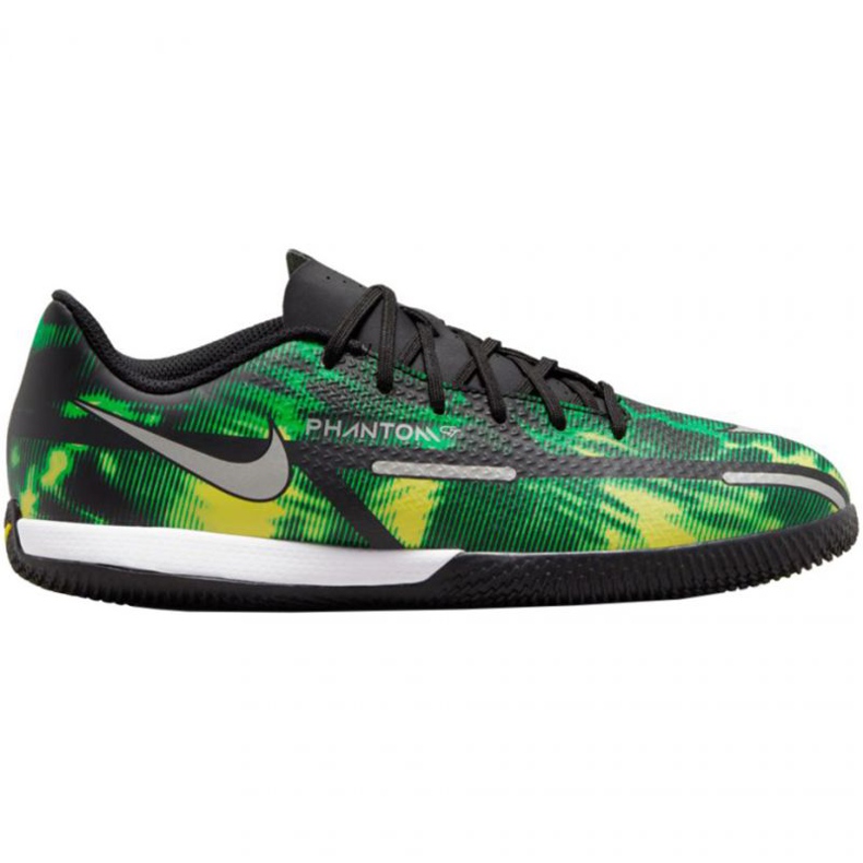 Nike Phantom GT2 Academy Ic Sw Jr DM0749 003 scarpe da calcio nero verde verde