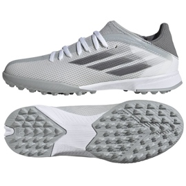 Scarpe da calcio Adidas X Speedflow.3 Tf Jr FY3322 grigio sfumature di grigio
