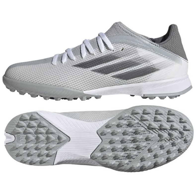 Scarpe da calcio Adidas X Speedflow.3 Tf Jr FY3322 grigio sfumature di grigio