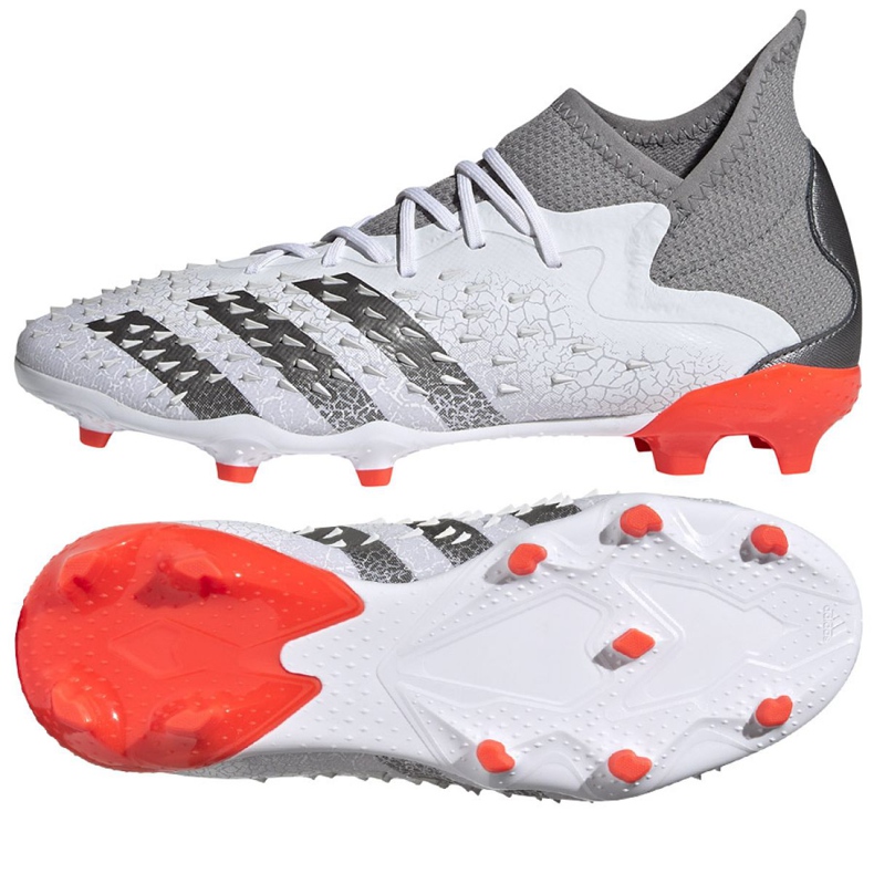 Scarpe da calcio Adidas Predator Freak.1 Fg Jr FY6260 multicolore bianca