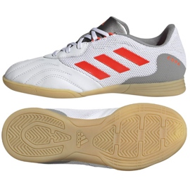 Scarpe da calcio Adidas Copa Sense.3 In Sala Jr FY6158 multicolore bianco