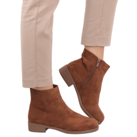 Stivaletti Chelsea da donna in camoscio Verbe Camel marrone
