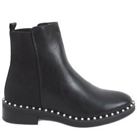 Stivaletti Chelsea con perle Lagos Black nero