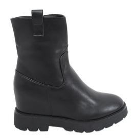 Stivali con zeppa nascosta Luanda Black nero