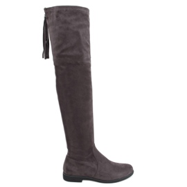Stivali sopra il ginocchio Toum Grey grigio
