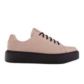 Marco Shoes Sneakers in nappa leggera beige