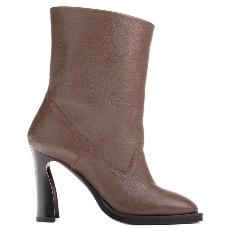 Marco Shoes Stivaletti in morbida pelle marrone
