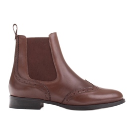 Marco Shoes Stivaletti Chelsea slip-on Beatles marrone