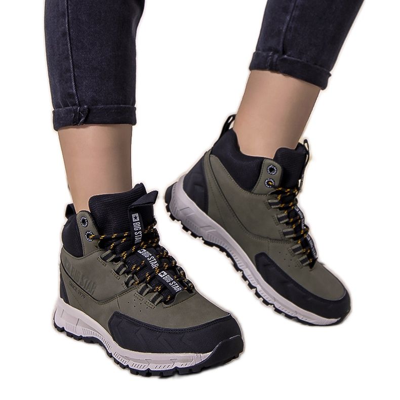 Scarpe da trekking verdi Big Star Ivanna nero verde