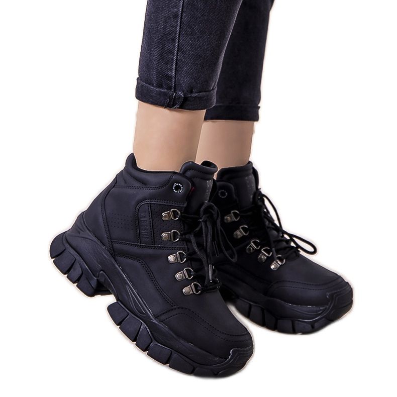Sneakers Arellano Winter Big Star nere nero