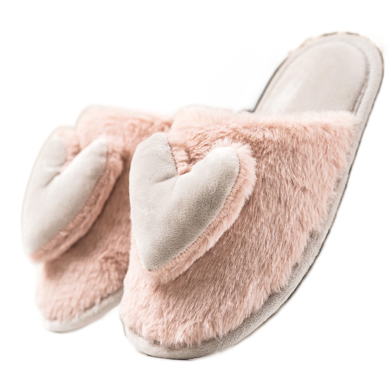 TRENDI Pantofole Con Un Cuore rosa