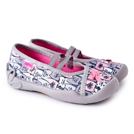 BEFADO S.A. Ciabatte Ballerina Befado Gatti 116X297 Grigie grigio