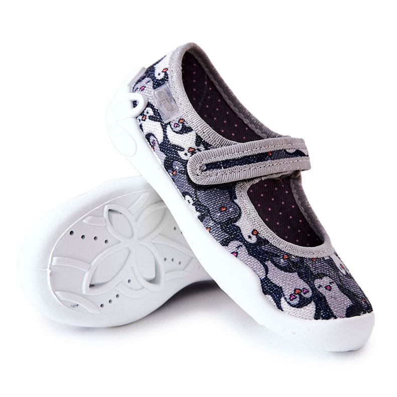 BEFADO S.A. Pantofole Ballerina Befado Penguins 114X463 Nero