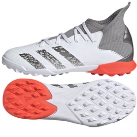 Scarpe da calcio Adidas Predator Freak.3 Tf Jr FY6312 bianca bianca