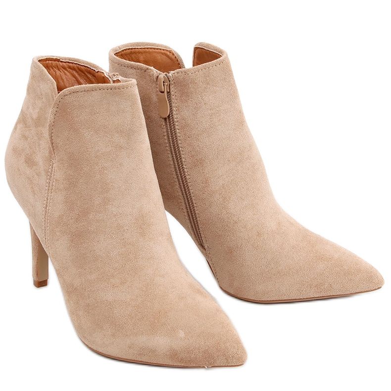 Stivali con tacco alto Malawi Khaki beige cachi