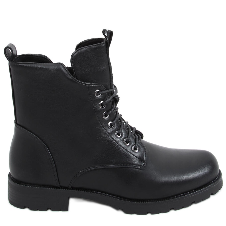 Ango Black lace-up lavoratori nero