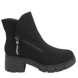 Stivaletti Alaska Black con suola alta nero