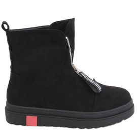 Stivali bassi in camoscio nero Pitt