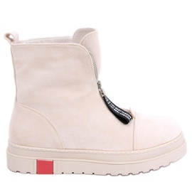 Stivali bassi in camoscio Pitt Beige