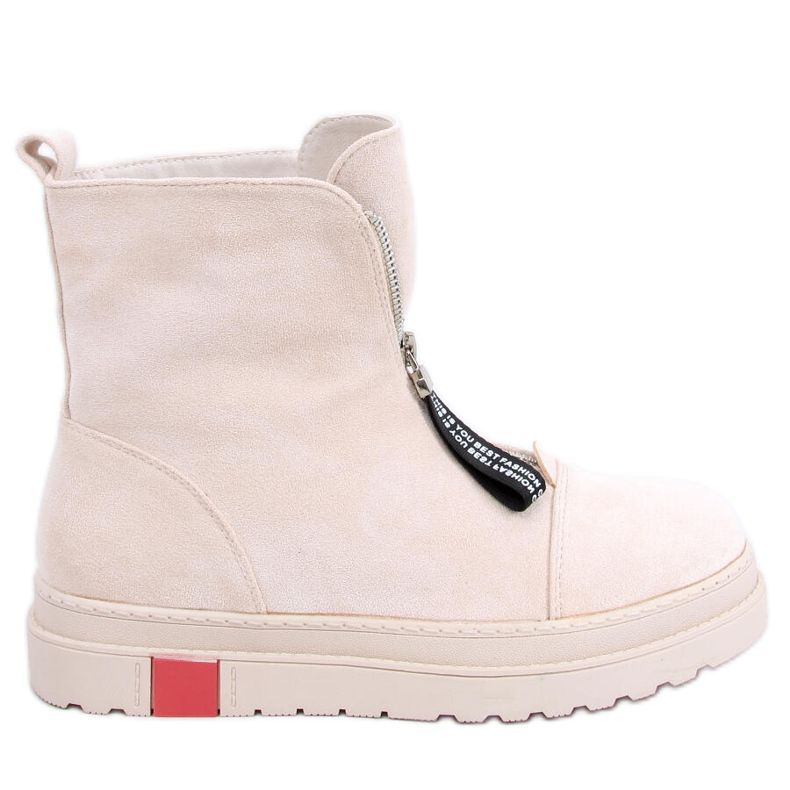 Stivali bassi in camoscio Pitt Beige