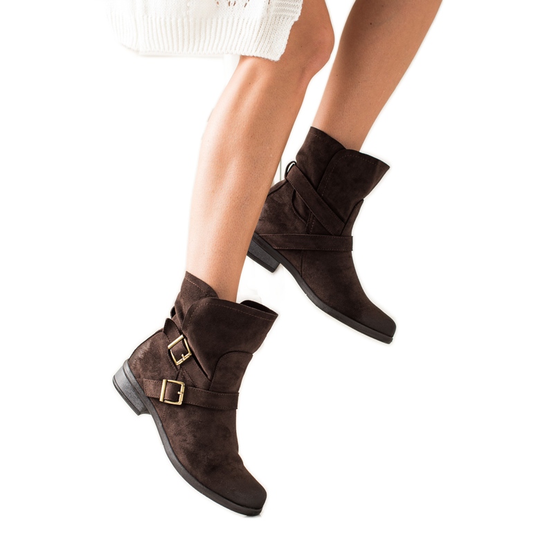 W. Potocki Stivaletti Potocki in suede marrone