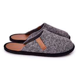 Big Star Pantofole da casa da uomo Panto Fino II167007 Grigio-Marrone nero