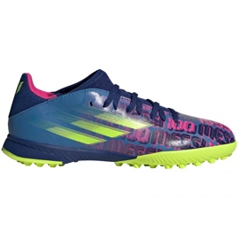 Scarpe da calcio Adidas X Speedflow Messi.3 Tf Jr FY6904 blu navy, viola, blu, multicolore blu