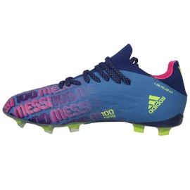 Scarpe da calcio Adidas X Speedflow Messi.1 Fg Jr FY6929 blu navy, viola, blu, multicolore blu