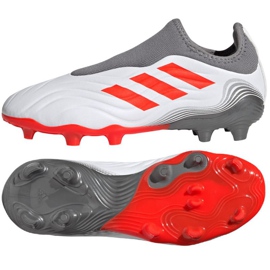 Scarpe da calcio Adidas Copa Sense.3 Ll Fg Jr FY6155 grigio, bianco bianca