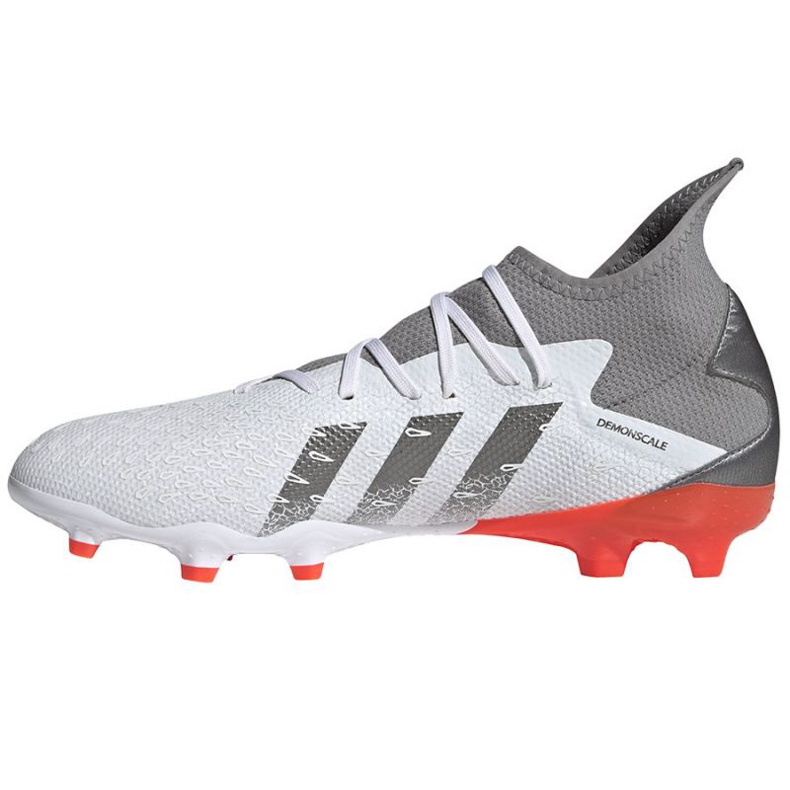 Scarpe da calcio Adidas Predator Freak.3 Fg M FY6276 grigio, bianco bianca
