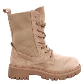 Stivali militari con tomaia a calzino Nevada Khaki beige