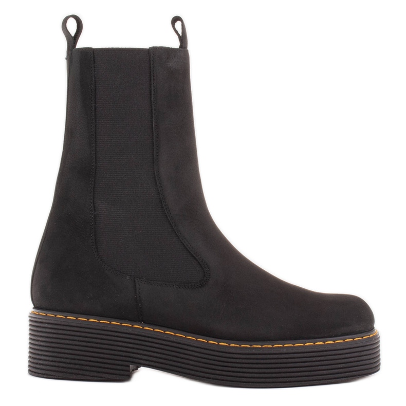 Marco Shoes Stivali Greta con gomma elastica nero
