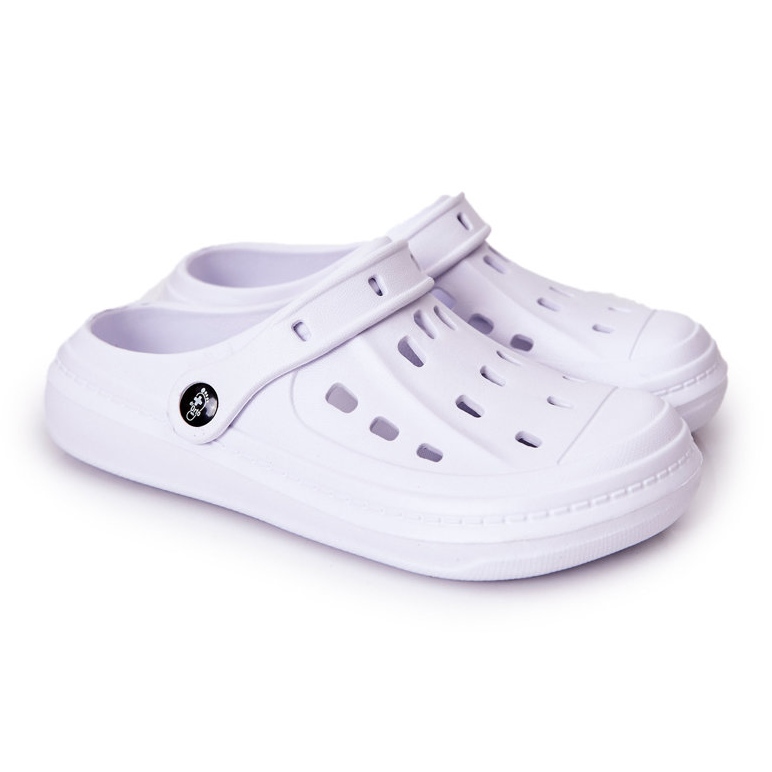 BEFADO S.A. Pantofole da uomo Kroks Befado 154M001 Bianco bianca
