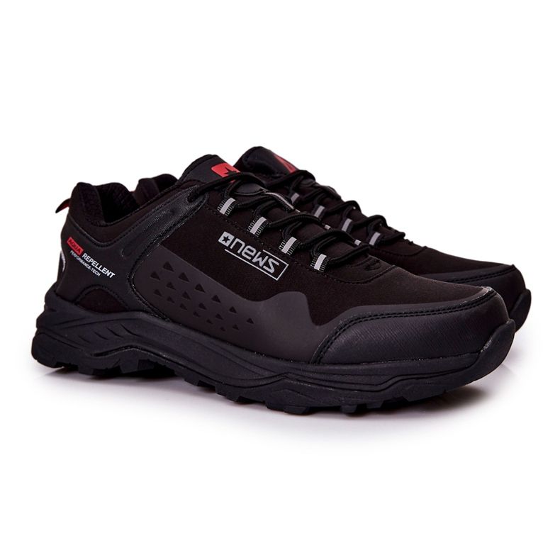 PE1 Scarpe sportive da uomo allacciate nere Grenberd nero