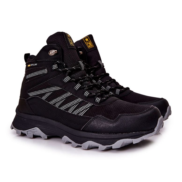 NEWS Scarpe Sportive Alte Legate Nere Deepmark M nero