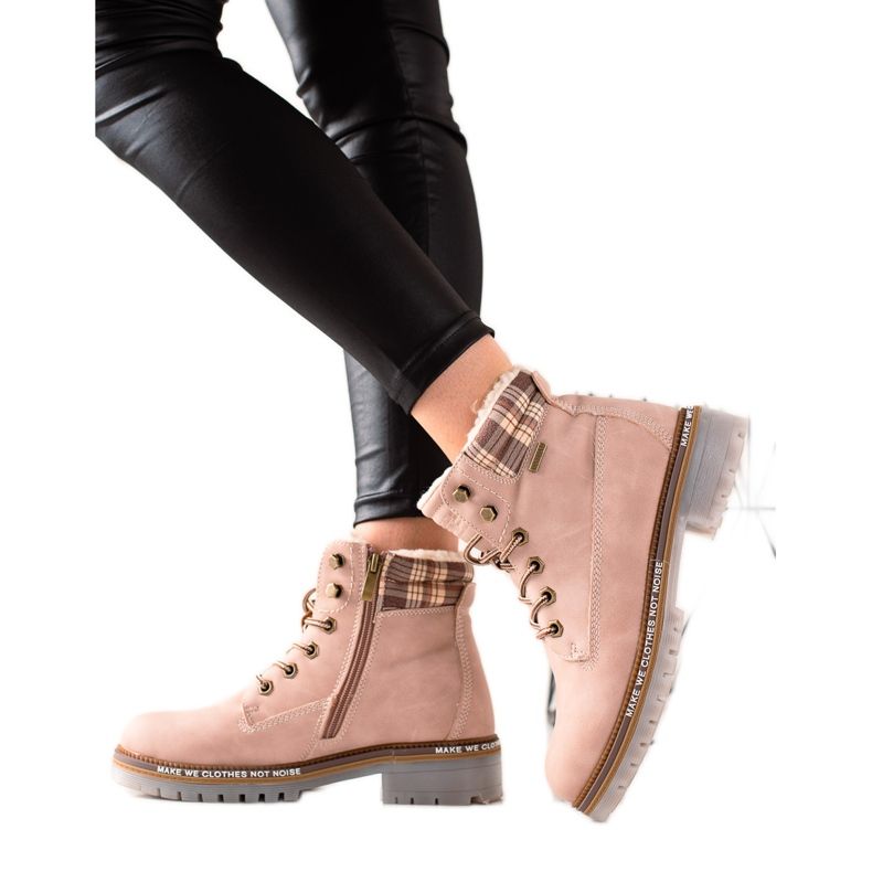Goodin Trapper isolati in ecopelle rosa
