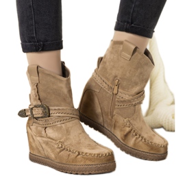 Stivali isolanti beige da donna nello stile di boho Hanson