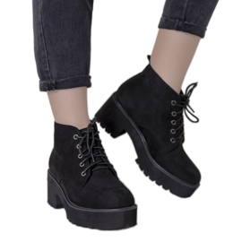 Stivaletti neri da donna Johnson nero