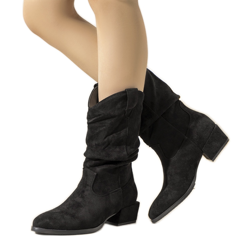 Stivali texani Francis neri nero